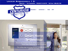 Tablet Screenshot of centurionalarm.ca